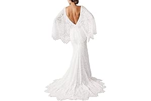 Enchanting Boho Lace Wedding Dress: A Timeless Treasure for Your Special Day