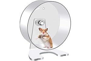 Petzilla Hamster Exercise Wheel, Quiet Silent Spinner Stand