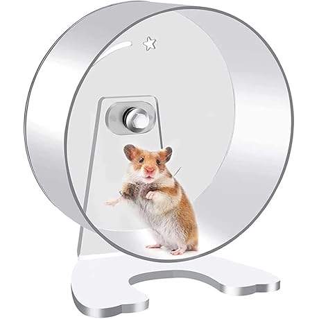 Petzilla Hamster Exercise Wheel, Quiet Silent Spinner Stand