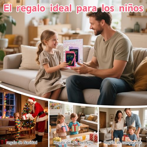 2026 Nueva 10 Pulgadas Tableta de Escritura LCD, Electight Portátil Tablet Escritura Pantalla Colorido Infantil con Borrable y Bloqueo Función, Reutilizables, para Notas, Memo, Escuela, Oficina (Rosa) - imagen 7