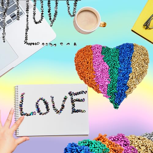 Magnetic Ferrite Putty Rock, More Than 1000 Mini Weak Magnet Smooth Ferrite Pebbles, Small Magnetic Beads Fidget Adults Toys for Office,Tiny Magnet Balls Fidget Toys for Adults and ADHD - Image 5