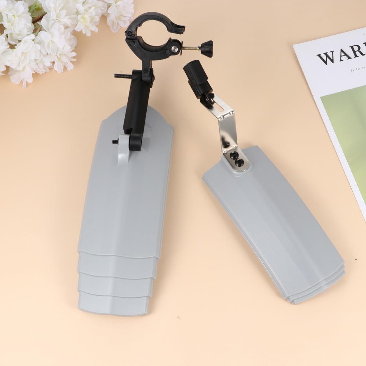 Adjustable Bike Fender Mud Guard for Road Bike PVC Material with Impact Resistance and Telescopic Length Streamlined Design for Cycling and Riding Protection