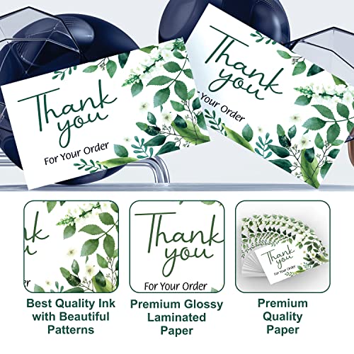 Image of Clickedin - 50 Pieces Thank You Greeting Cards and Tags for for Your Order Theme
