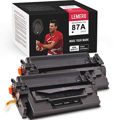 Exclusive Special LEMERO Compatible Toner Cartridge Replacement for HP 87A CF287A for HP Laserjet M506 M506dn M506n Pro M501dn M501n MFP M527f M527dn (2 Black) Super Sale 🛒 LEMERO Compatible Toner Cartridge Replacement for HP 87A CF287A for HP Laserjet M506 M506dn M506n Pro M501dn M501n MFP M527f M527dn (2 Black)