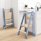 WeeGuruu Foldable Kitchen Tower, Height Adjustable...