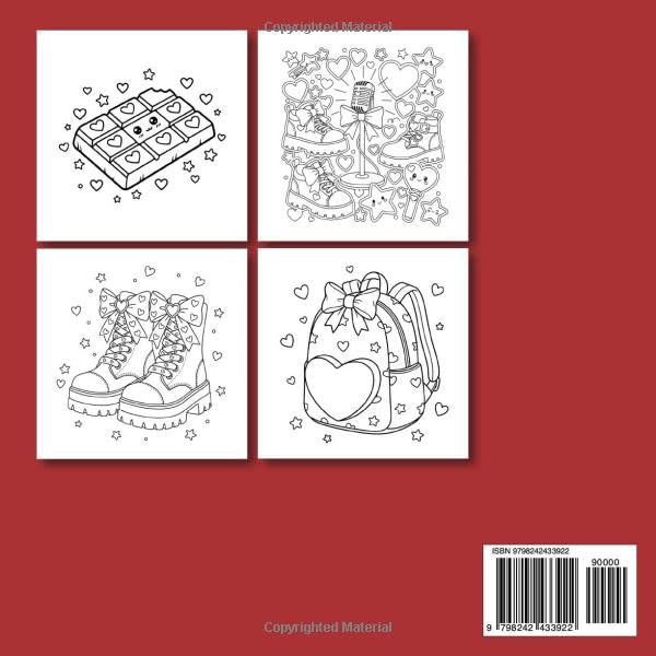 K-Pop Vibes Valentine Coloring Book: Bold and Easy K-pop-Inspired Designs with Hearts and Aesthetic Vibes — A Fun Valentine’s Day Gift for Teens, Adults, and K-Pop Fans image 3