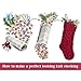 LimBridge Christmas Stockings, 6 Pack 15 inches Cable Knit Knitted Xmas Rustic Personalized Stocking Decorations for Family Holiday Season Decor, Cream Burgundy