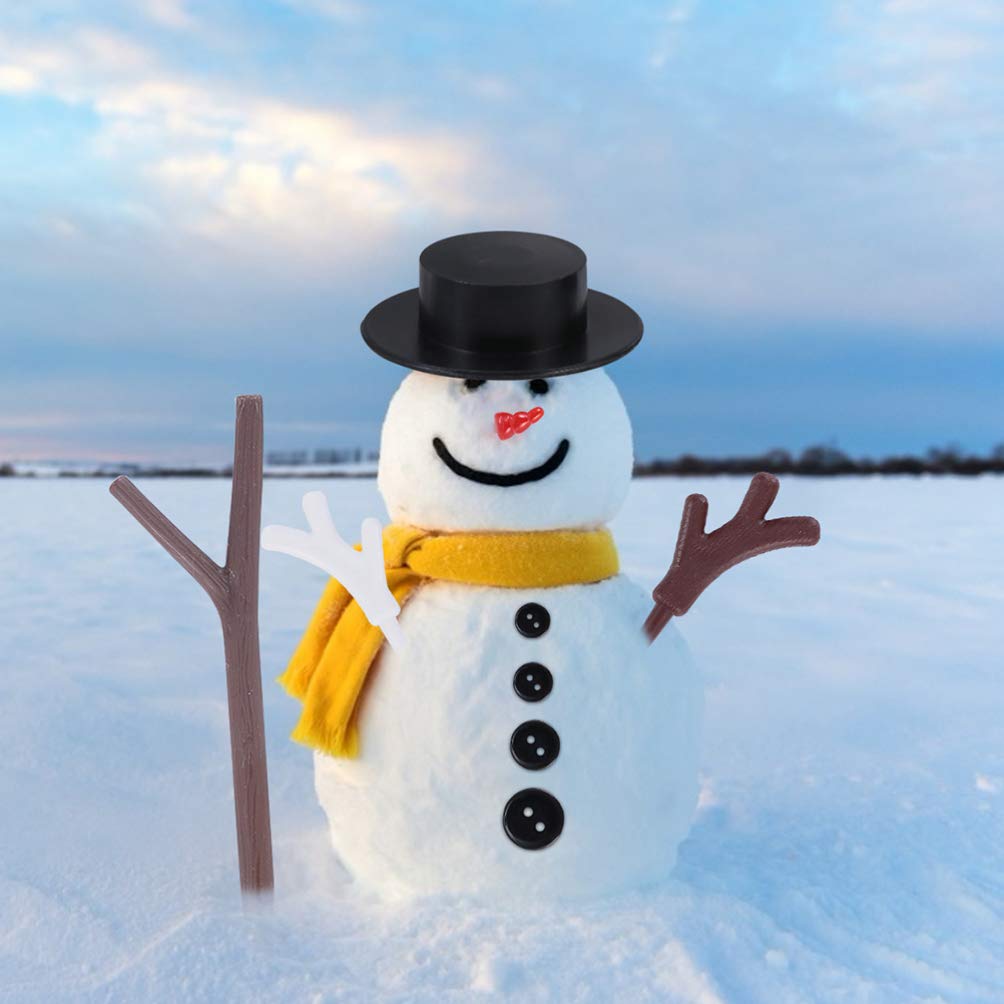 TOYANDONA 1 Set 368 Pz Accessori Pupazzo di Neve Kit Pupazzo di Neve Natalizio Fai da Te Costruisci Il Tuo Kit Pupazzo di Neve Regali di Natale Abito Bambino Calzini Natalizi Mini Plastica