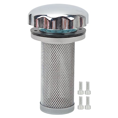 Image of Hydraulic Air Breather Filter Easy Clean Stainless Steel Efficient Filtration Oil Tank Air Filter Long Life Lightweight for Automotive