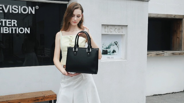 Miss Lulu Sac Bandoulière Femme Tricolore – Sac Cabas PU Texturé, Multifonction Pour Travail, Voyage & Quotidien