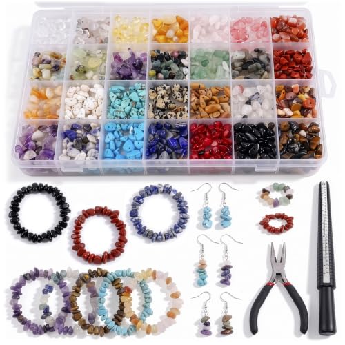 AZZORI Jewelry Making Kit for Adults, Women's Bead Set, 1660 Pcs, 28 Colors