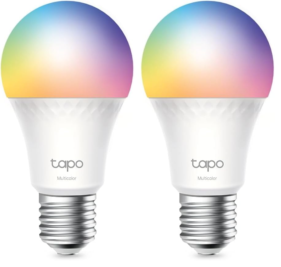 Tapo L535E Matter Lampadina WiFi Intelligente LED Smart Multicolore, E27 Lampadina Compatibile con Alexa e Google Home, 1055 lm, 8.6W, Monitoraggio Energetico, Controllo Remoto Tramite APP