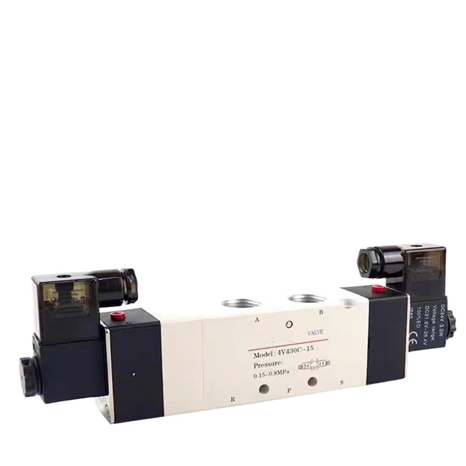 Yjcebgped 4V230c-08 4V130c-06 4V330c-10 3 Position 5 Port Air Solenoid Valves Pneumatic Control Valves(,Dc24v)