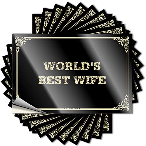 Lustige Autoaufkleber Worlds Best Wife Auto Fenster Aufkleber Mechanische Aufkleber (6x9cm)