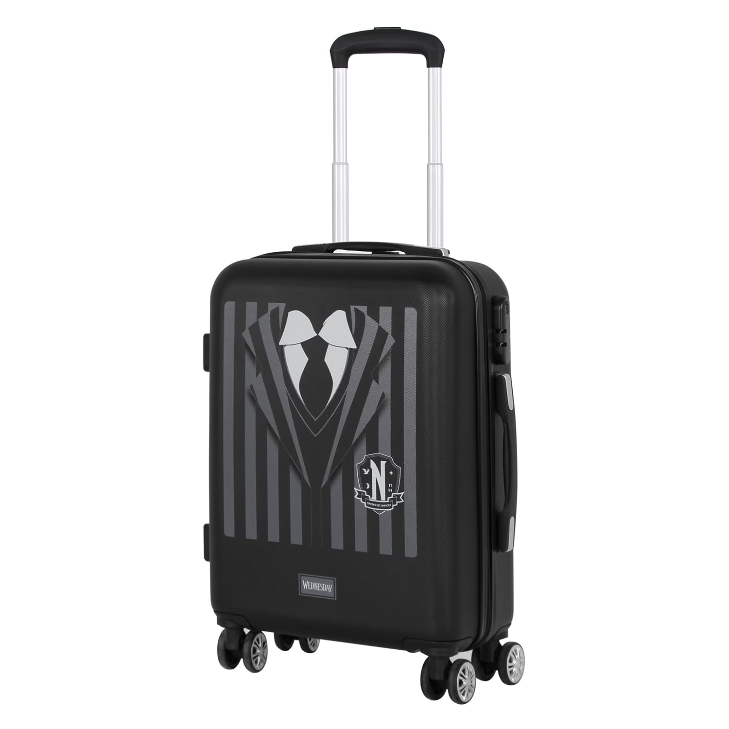 Karactermania Unisex Noir Trolley Bag Wednesday Uniform Abs