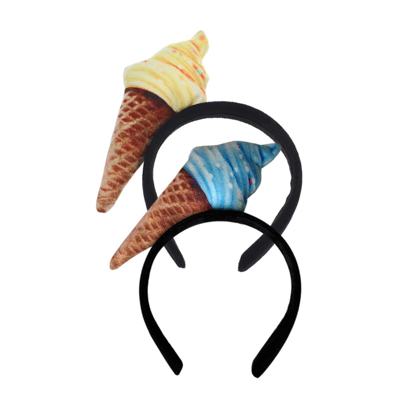 FRCOLOR 10stücke Haarband Eiscreme Design Lustiges Stirnband Für Make-up Und Vielseitiges Accessoire Für Damen Und Mädchen