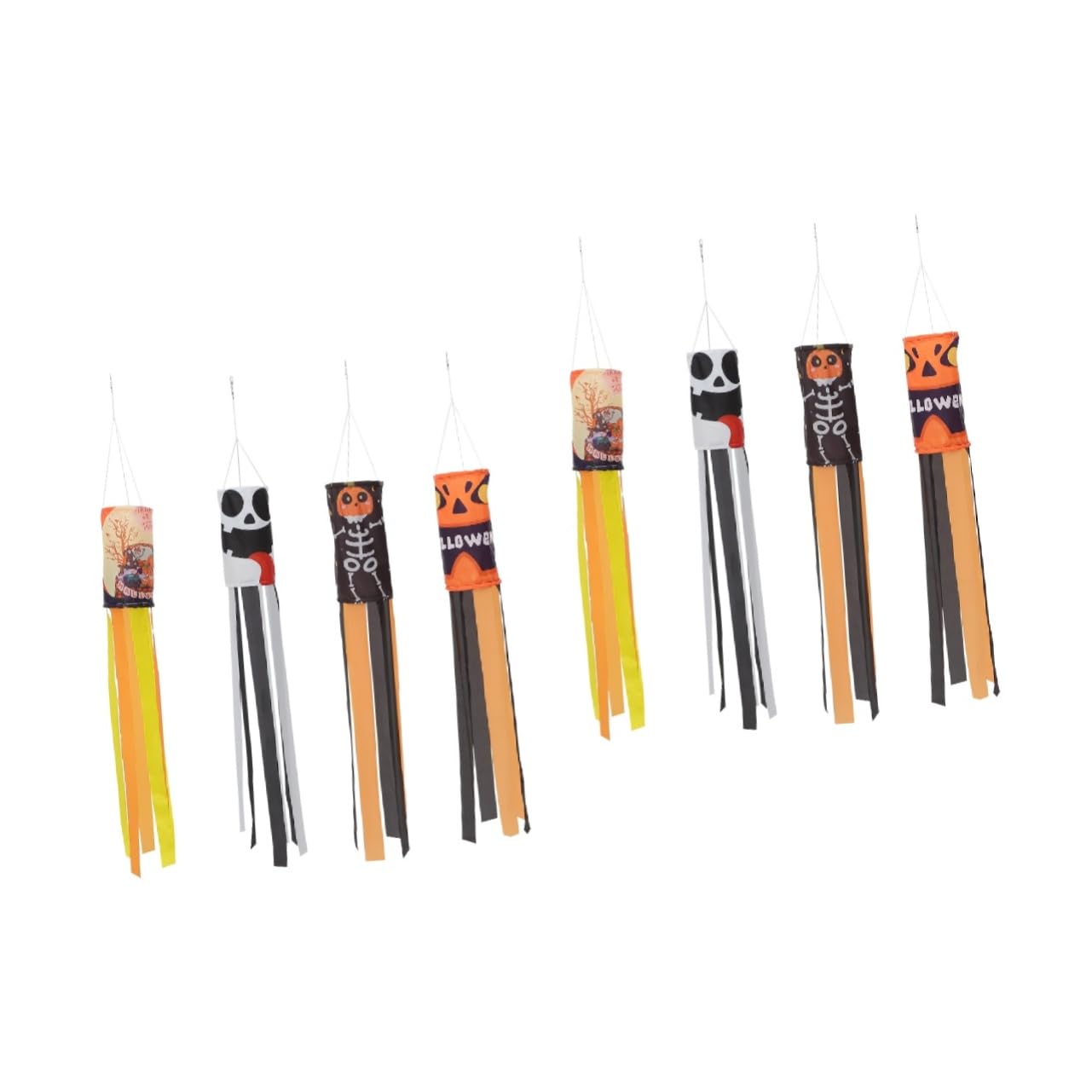 Drapeaux de Halloween de windsocks TOYANDONA pour jardin
