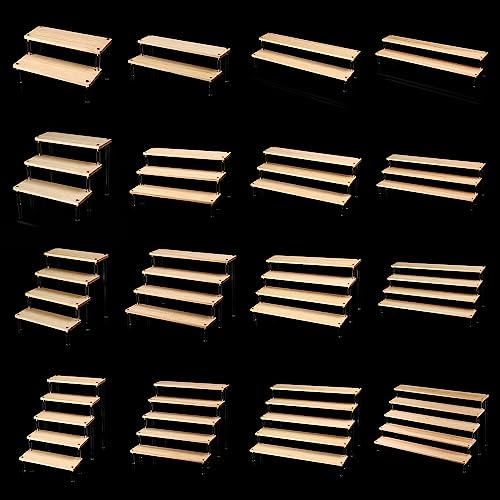 Prateleira risers de acrílico para casa e escritório, organizadores que economizam espaço para joias