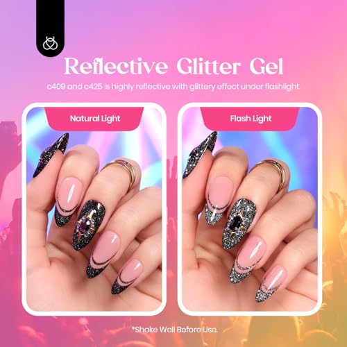 Image of beetles Gel Polish Set, 20 Colors Gel Nail Polish with 3Pcs Base Gel