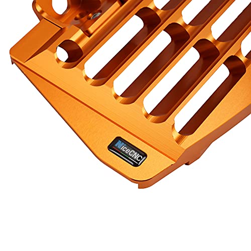 Nicecnc Orange Radiator Guards Protectors Billet Aluminum Compatible With Ktm 125 150 Sx 250 350 450 Sx-F/Xc-F 2016 125-500 Xc/Xcf/Sx/Sxf/Xcw/Xcfw/Exc/Exc-F/Tpi/Six Days 2017-2022,See Fitment #TOP4