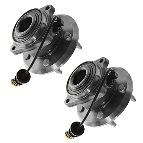 Image of TRQ 2 Piece Rear Wheel Bearing & Hub Assembly Set Compatible with 2012-2015 Chevrolet Captiva Sport 2007-2009 Equinox Pontiac Torrent 2008-2010 Saturn Vue Suzuki XL-7