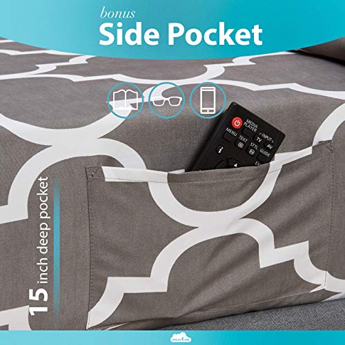 image for DREAMCARE 6 Piece Deep Pocket Sheets Microfiber Sheets Bed Sheets Bedd