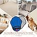Pet Hair Removal Glove, Electrostatic Pet Hair Remover Glove For Cats & Dogs, Hair Remover Tools For Couch, Carpet, Clothing, Car Seat - Upgraded Five-Finger, Reusable，doubleDodgerBlue-LightGray