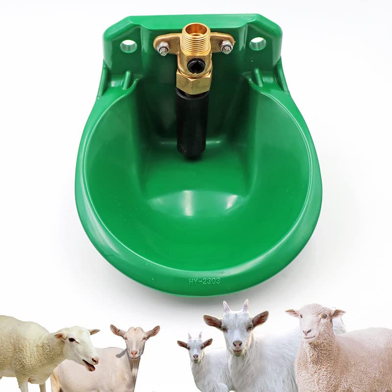 Abreuvoir Automatique Pour Moutons et Chèvres - 8L - Adapté à la Tête de Mouton - Tactile Switch - Vert - 21cm*18.5cm*15cm