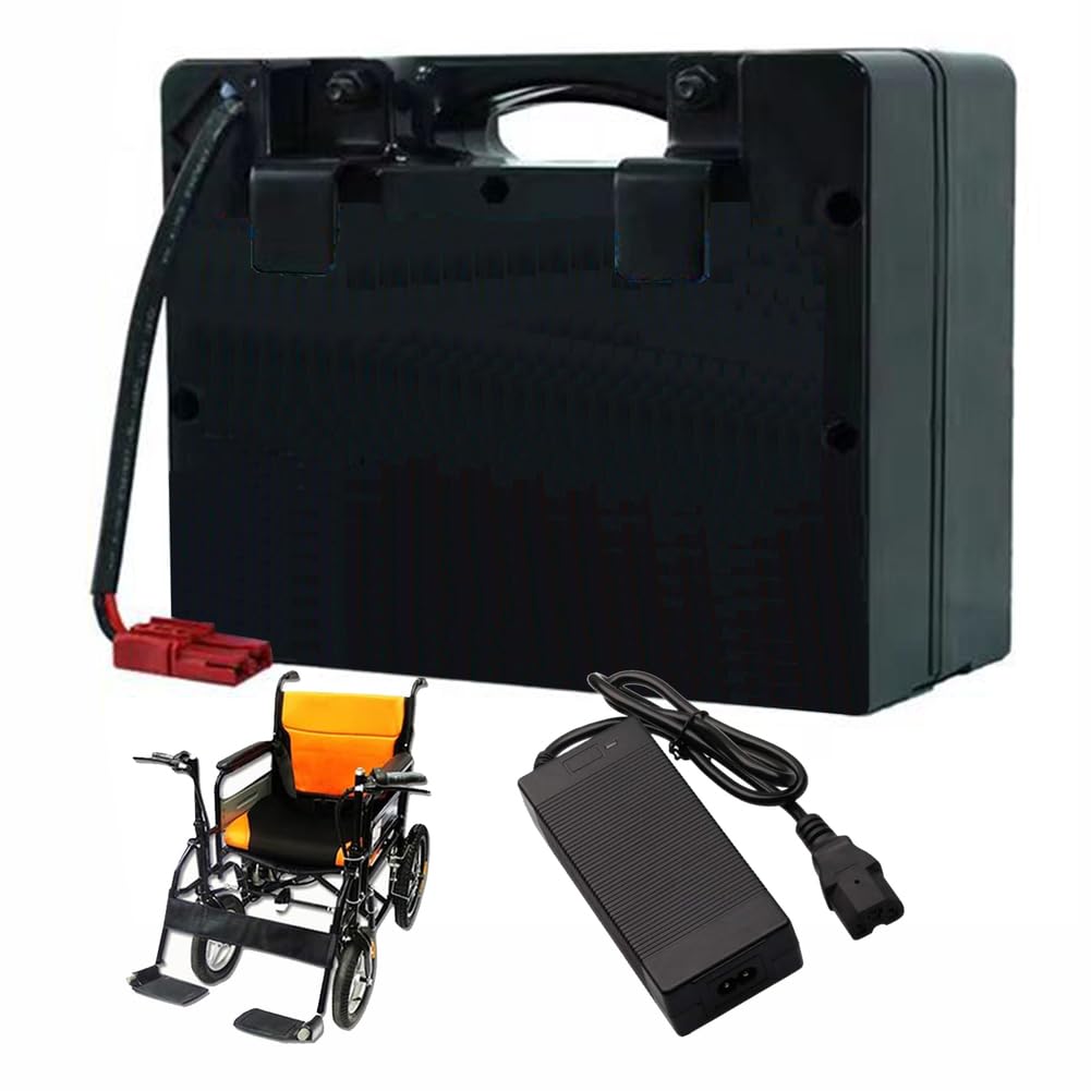 Batería de Litio de 24 V para Silla de Ruedas eléctrica, 24 V, 12 Ah, 18 Ah, baterías de Repuesto con Cargador para Motor de 300 W y 450 W.