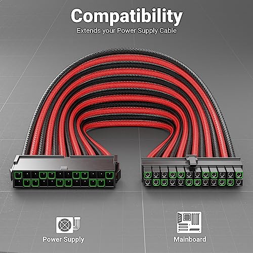 DeleyCON Cavo Alimentatore ATX 24 Pin Interno 30