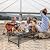 Moosinily Camping Table 3FT Grill Table Foldable Folding Table Picnic Portable Stand Mesh 2 Height Adjustable Outdoor Card BBQ RV Black 35.2×23.6 inch