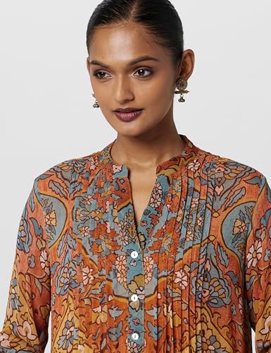 Image of BIBA Women Viscose Straight Printed Kurti