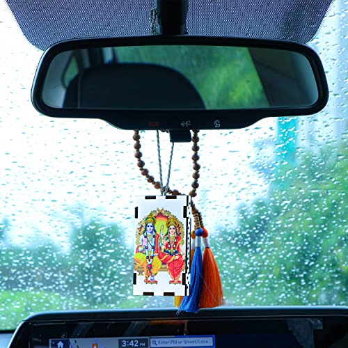 Image of Car Air Freshener Auto Perfume Car Decor Accessory Wood Scent Essential Oil Aroma pendant for Car Mirror Hanging Car Interior Diffusers Exclusive gifts (1 pcs, FLORAL BLSSOAM FRAGRANCE)