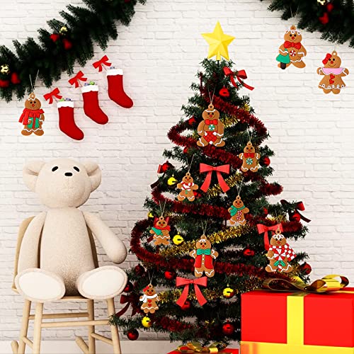 Molain 12 Pack Gingerbread Man Hanging Ornaments For Christmas Tree, Large Gingerman With Strings Figurine Hanging Xmas Charms Holiday Party New Year Ornamentchristmas Decorations #TOP3