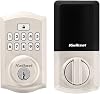 Kwikset SmartCode 260 Keyless Electronic Keypad Deadbolt with Prescott Entry Handleset, Microban Protected Keypad, Auto Door Lock, SmartKey Re-Key Security, Venetian Bronze