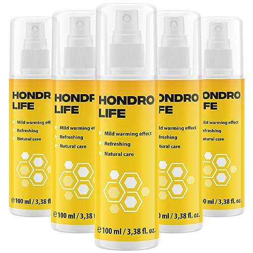 Hondrolife Spray - Composición sofisticada - para jóvenes y mayores - 100 ml por botella 5x