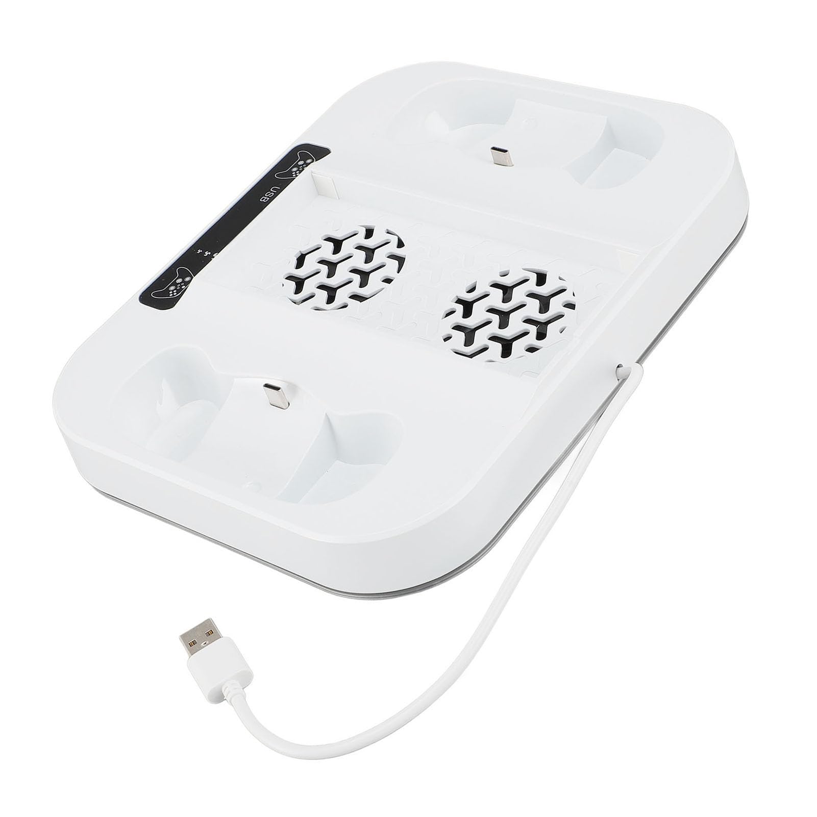 Hidyliu Stazione di Ricarica per Controller di Gioco Doppio con Effetti RGB per Ventola a 3 velocità per i Giocatori della Serie S