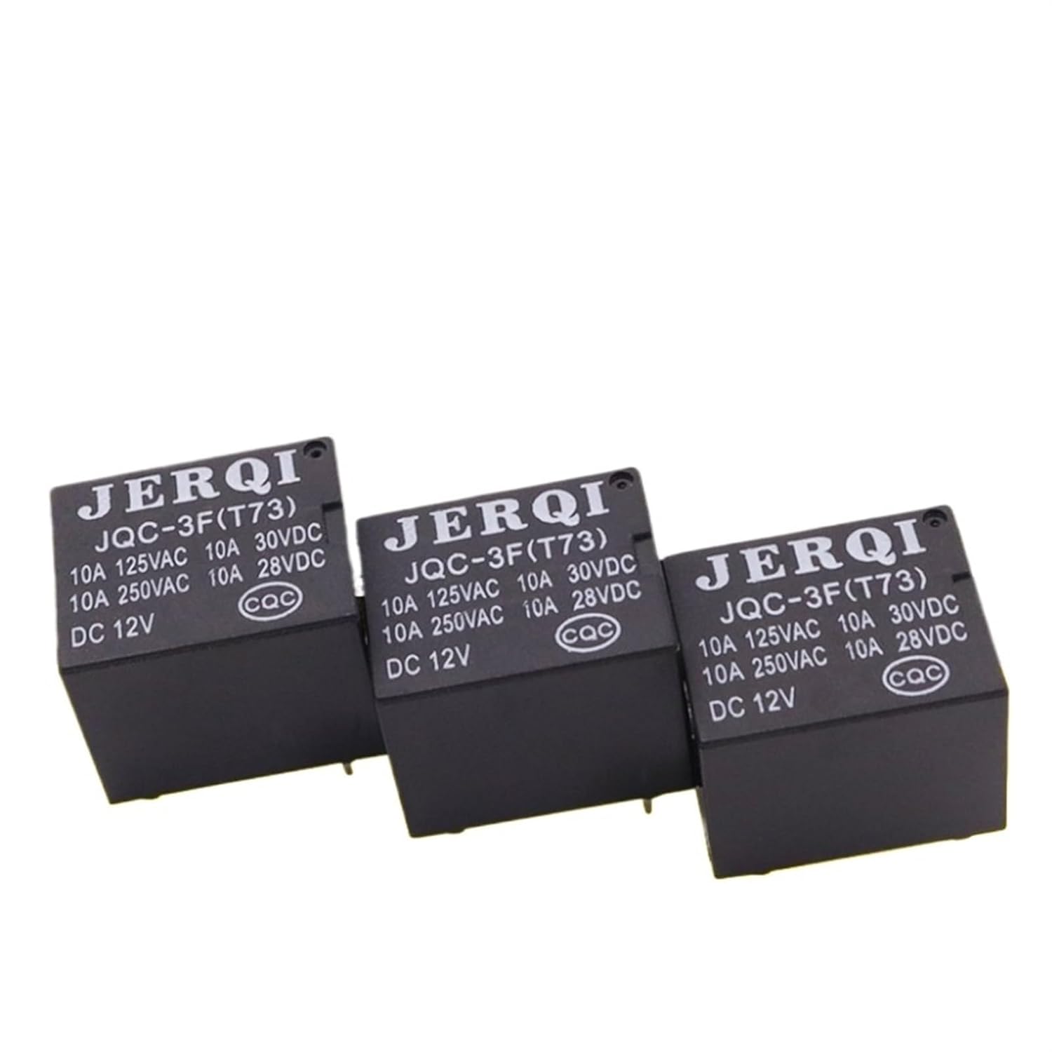 24V 10A 5-Foot 4-Foot Device T73 Electronic Circuit Board Relay JQC-3F Copper Point Small Magnetic Relay *5PCS