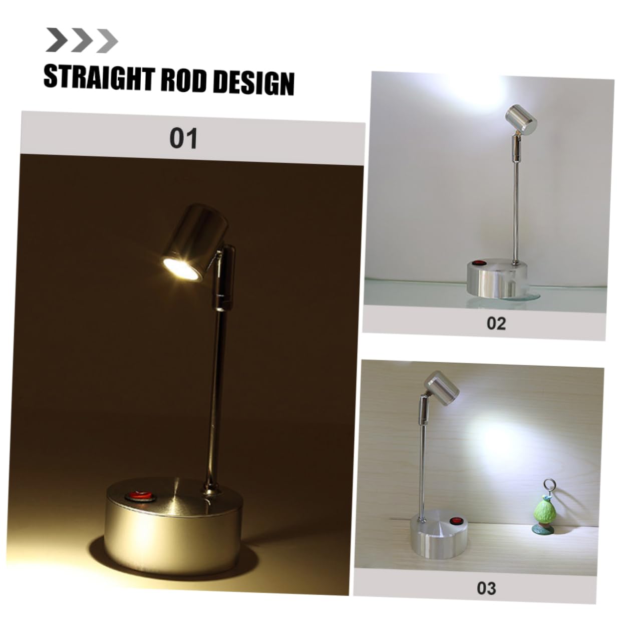 KALLORY Led Showcase Accent Spotlight Off Button Indoor Lighting for Display Cabinets Bookcases and Bedrooms Elegant Design Easy to Use