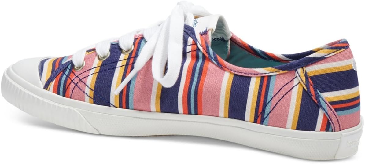 Kate Spade New York Womens Tennison Canvas Casual and Fashion Sneakers White