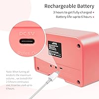 Vista 5 de JOYO 5W Mini Combo de Amplificador de Guitarra para Práctica Recargable, Pequeño Amplificador de Guitarra con Auriculares, Overdrive Limpio, Dos