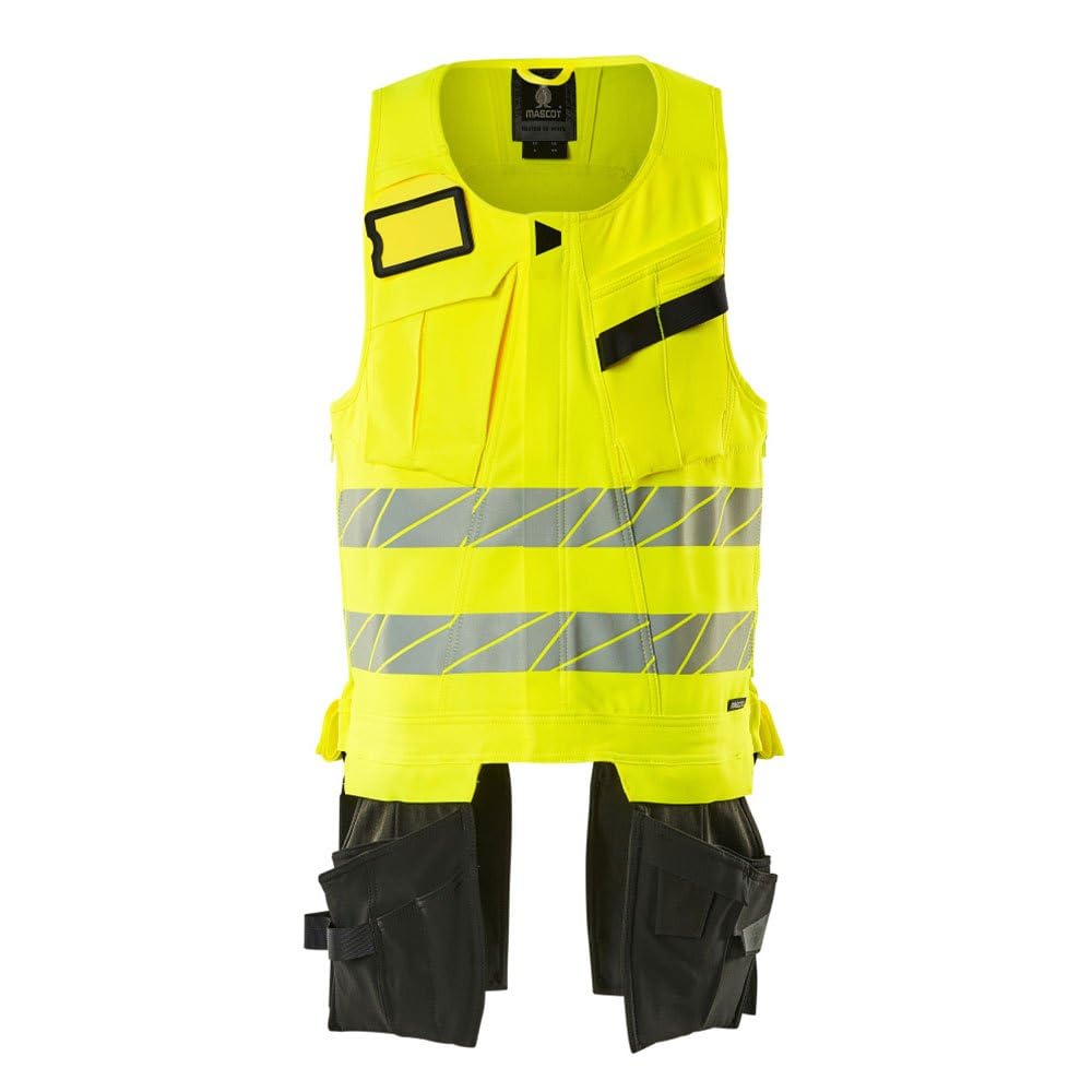 Mascot 19589-711-1709 Accelerate Safe Ultimate Stretch Wasserabweisend Zweifarbig Werkzeugweste, Hi-Vis Gelb/Schwarz, L Größe