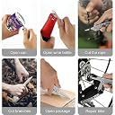 MAPPERZ 8-in-1 Multitool, Stainless Steel Pocket Tool Kit with Nail Clipper, Scissors, Knife, Bottle Opener, File, Screwdriver for Camping, Travel, Daily Use, Compact Folding Design gallery image
