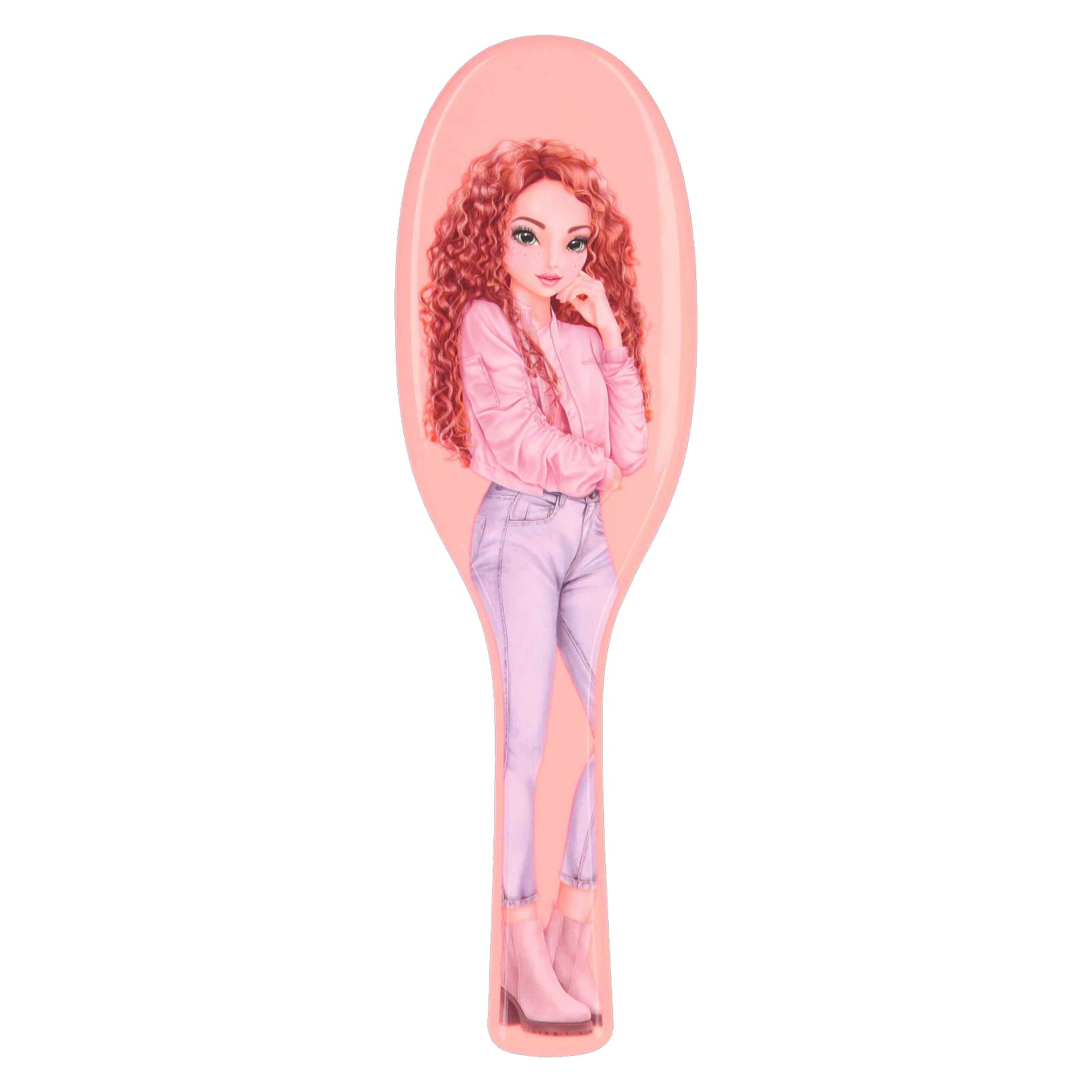 Depesche TOPModel 4899-002 - Cepillo para el pelo clásico color albaricoque con cerdas modernas desenredantes, tamaño: 3,6 x 8,7 x 27 cm, color rosa