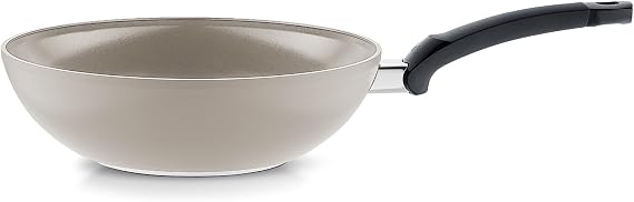 Fissler Wok, 11.0 inches (28 cm), Seratal Wok, Gas Fire/Induction Compatible, Non-Harm to the Body, pfas ptfe Free, Non-Stick, Long Lasting, Ceramic Coating, Gift, Gift, Made in Germany,
