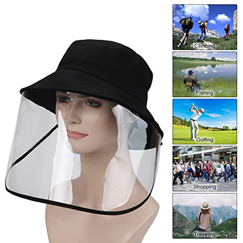 DECDEAL Proteção solar ao ar livre Sun Cap Viajando Chapéu de pesca com viseira removível Tampa da f