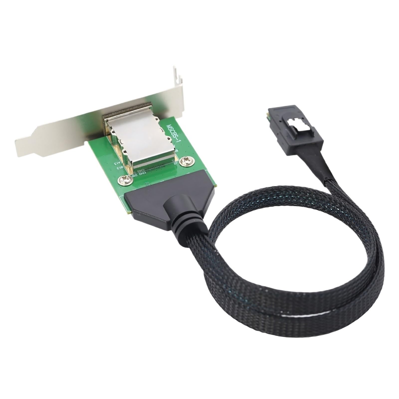 Câble adaptateur interne HD MI NI S*A*S SFF-8087 Host vers S*A*S HD SFF-8088 femelle avec support bas vers disque dur 1 m