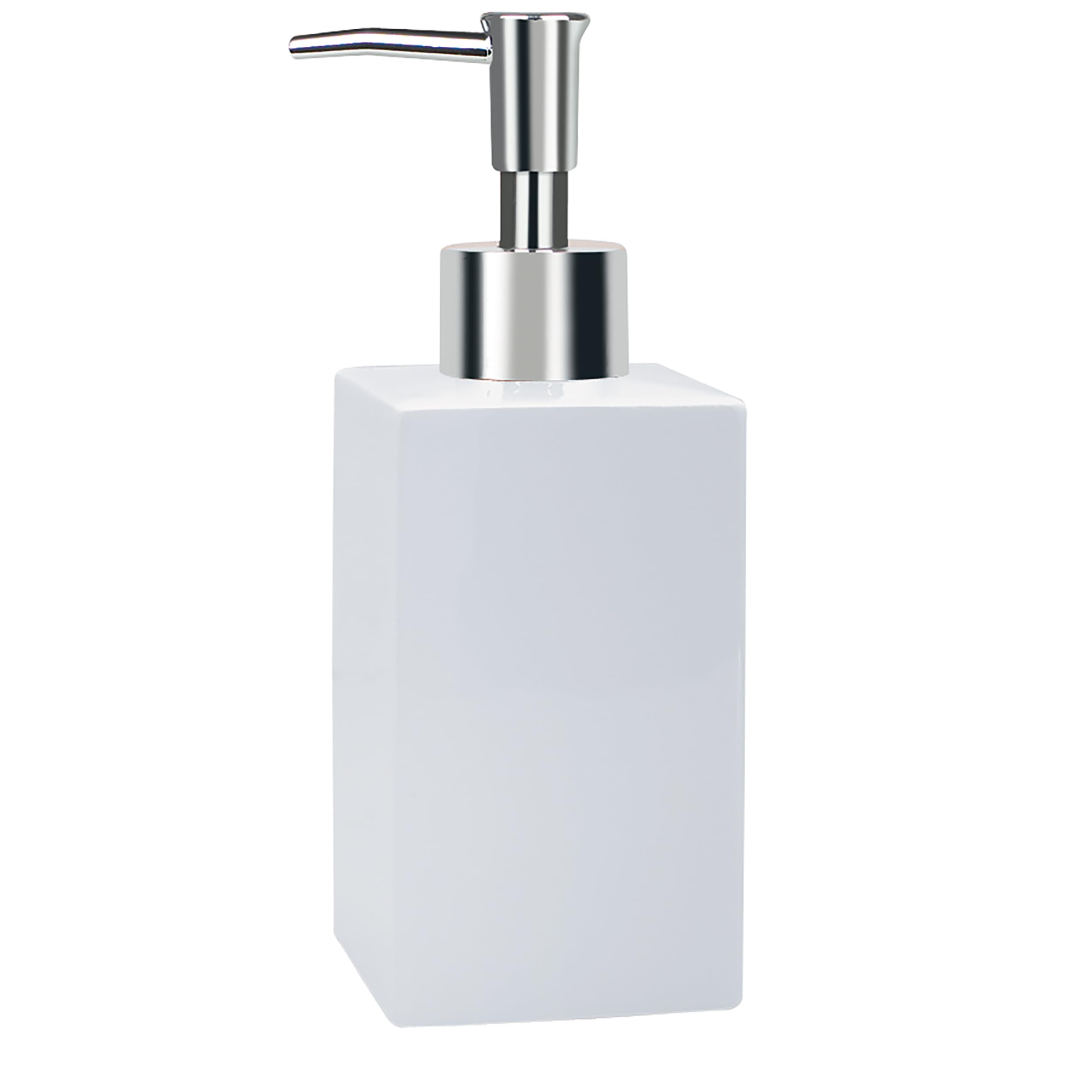 Spirella Seifenspender Quadro Porzellan 300ml Weiß