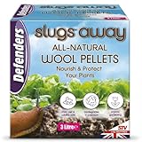 Defenders All-Natural Slugs Away Wool Pellets – 3 Litre, Slug Deterrent, Protect Gardens and Plants From Slugs and Snails, Blue