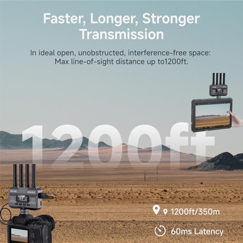 Image of Accsoon CineView HE Wireless Video Transmission System HDMI Transmitter Dual-Band 60ms Latency 1200ft Range, 4 iOS /Android Devices Monitoring, Compatible Cineview M7 Pro /2 SDI /SE for Filmmaking
